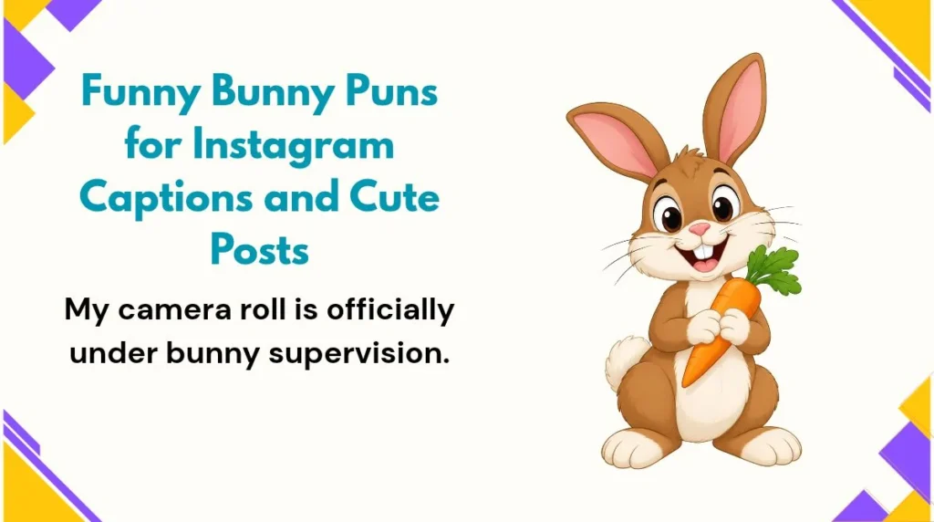 Funny Bunny Puns for Instagram Captions and Cute Posts