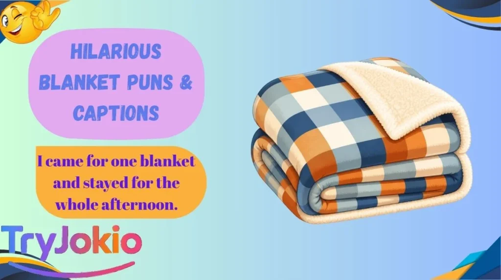 Hilarious Blanket Puns & Captions
