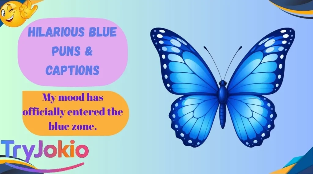 Hilarious Blue Puns & Captions