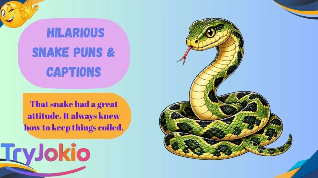 Hilarious Snake Puns & Captions