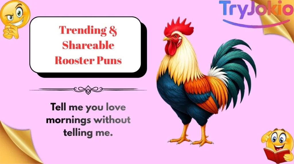 Trending & Shareable Rooster Puns