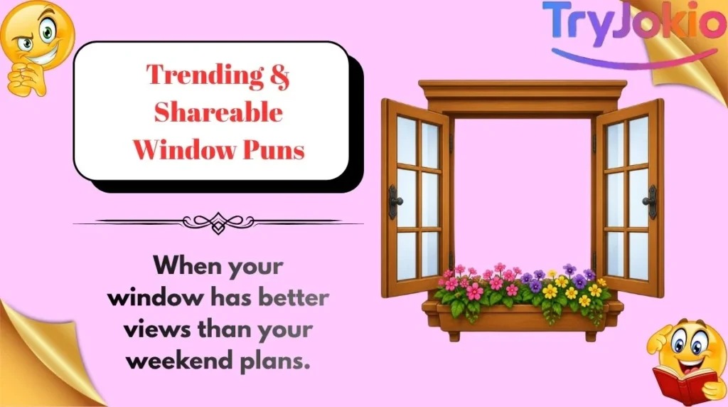 Trending & Shareable Window Puns