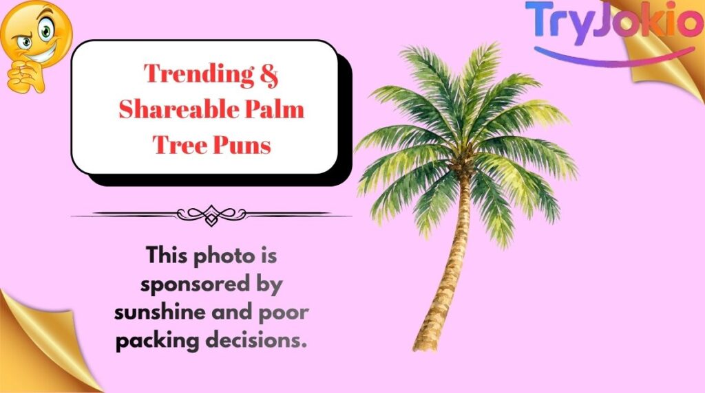 Trending & Shareable Palm Tree Puns
