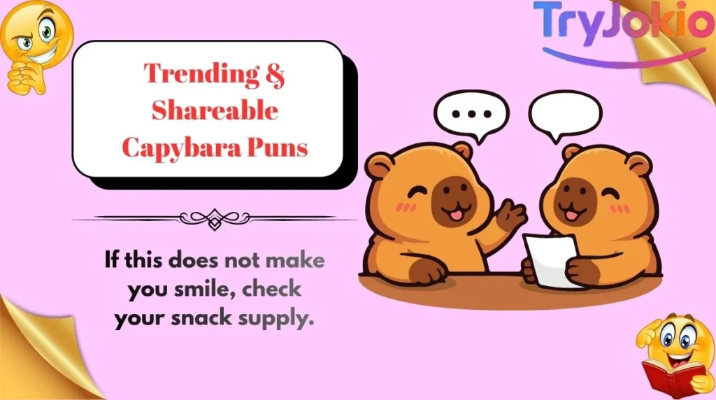 Trending & Shareable Capybara Puns