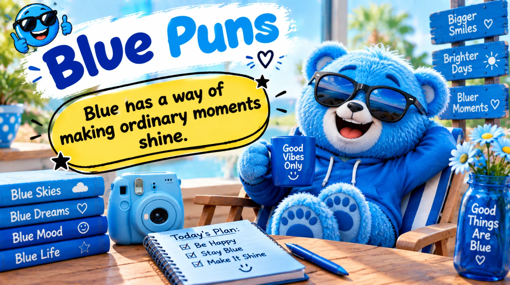 Blue Puns and Jokes