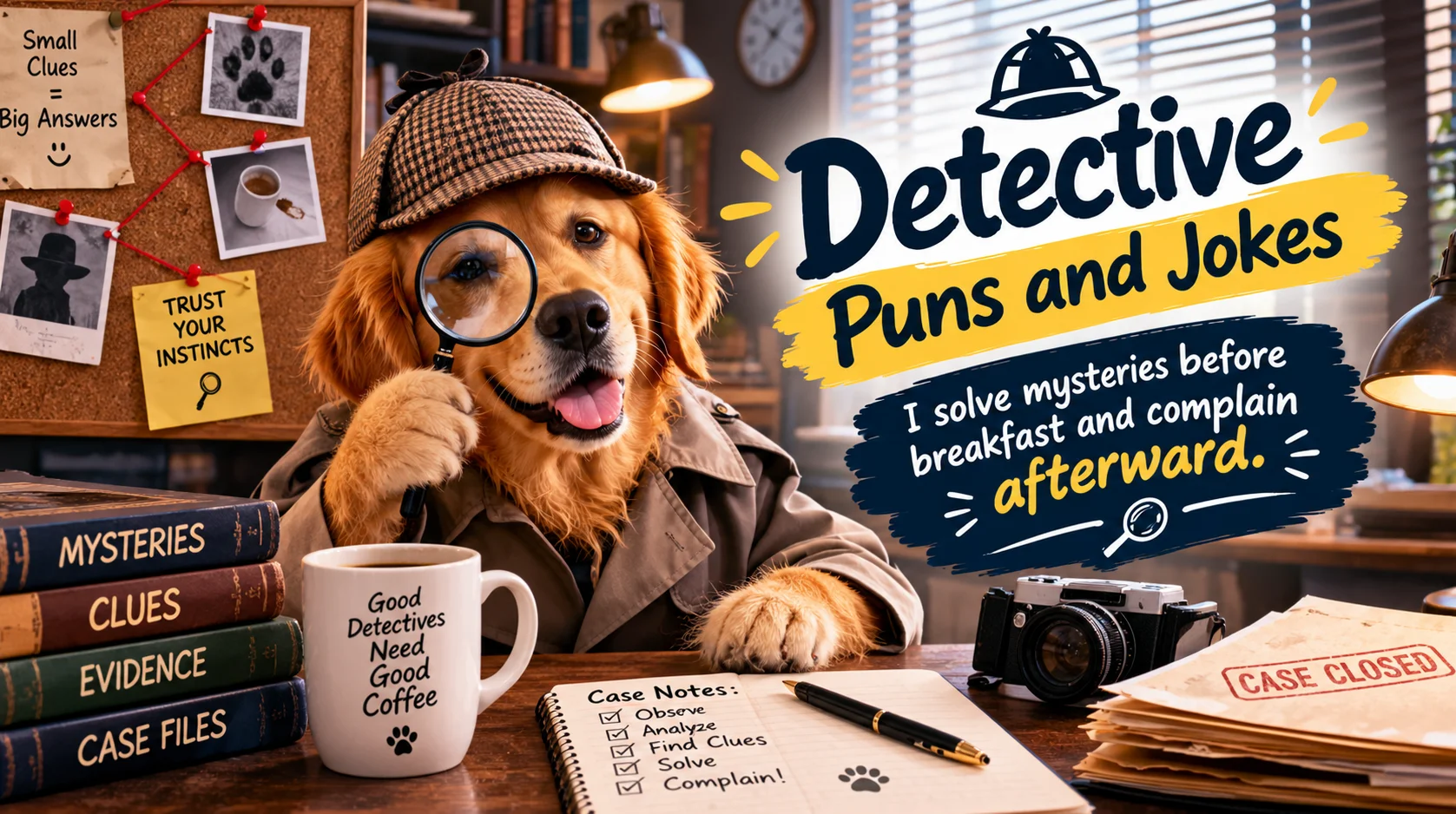 Detective Puns and Jokes