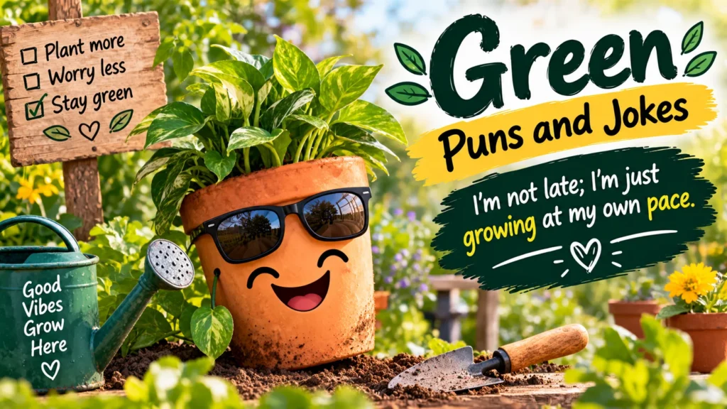 Green Jokes and Puns