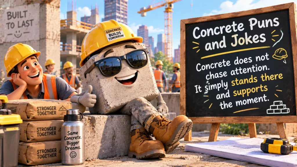Concrete Puns and Jokes