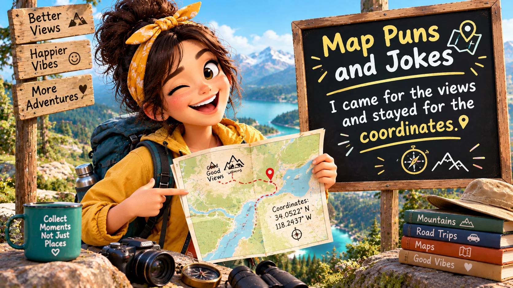 Map Puns and Jokes