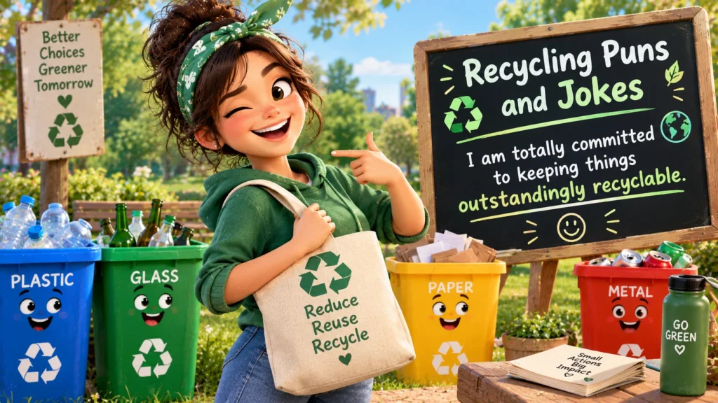 Recycling Puns and Jokes