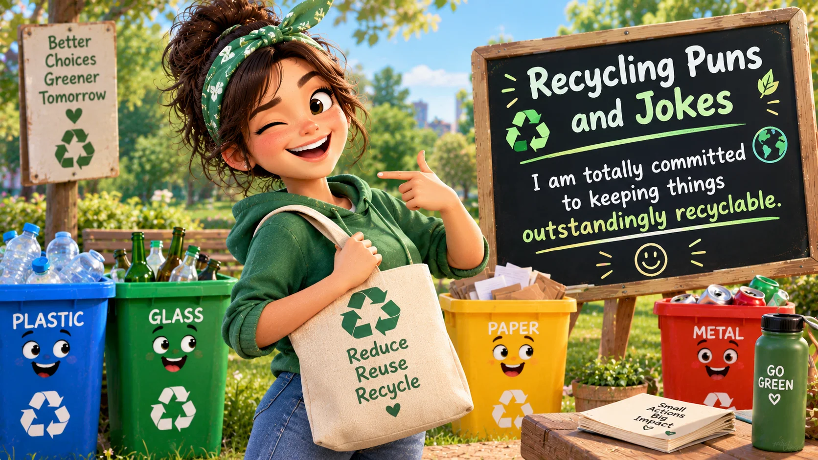 Recycling Puns and Jokes